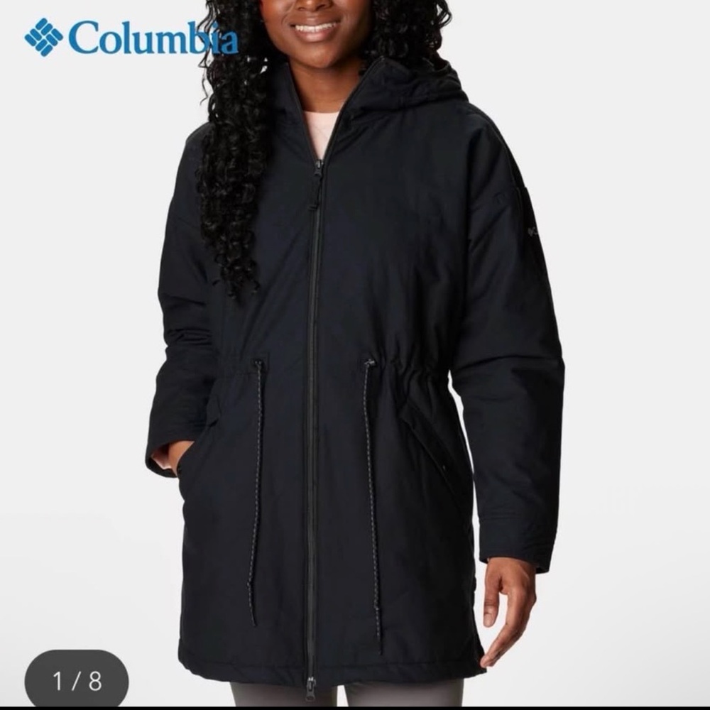 Columbia Women's Black Hooded Ski Jacket